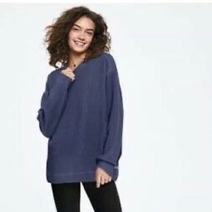 Victoria’s Secret PINK Washed Oversize Campus Ribbed Crew